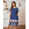 image:imageEkouaer Moo Moos for Women Button House Dresses for Women with Pocket MumuNavy Boho