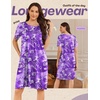 image:imageEkouaer Moo Moos for Women Button House Dresses for Women with Pocket MumuPurple Flower