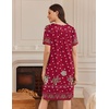 image:imageEkouaer Moo Moos for Women Button House Dresses for Women with Pocket MumuRed Boho Flower