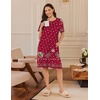 image:imageEkouaer Moo Moos for Women Button House Dresses for Women with Pocket MumuRed Boho Flower