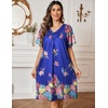 image:imageEkouaer Moo Moos for Women Floral Print House Dress with Pockets NightgownBloom Flower