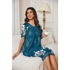 image:imageEkouaer Moo Moos for Women Floral Print House Dress with Pockets NightgownBlue Green