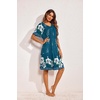 image:imageEkouaer Moo Moos for Women Floral Print House Dress with Pockets NightgownBlue Green
