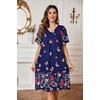 image:imageEkouaer Moo Moos for Women Floral Print House Dress with Pockets NightgownButterfly and Flower