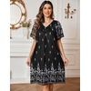 image:imageEkouaer Moo Moos for Women Floral Print House Dress with Pockets NightgownFloral Black