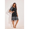 image:imageEkouaer Moo Moos for Women Floral Print House Dress with Pockets NightgownFloral Black