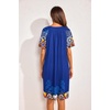 image:imageEkouaer Moo Moos for Women Floral Print House Dress with Pockets NightgownMandala Blue