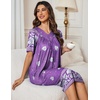 image:imageEkouaer Moo Moos for Women Floral Print House Dress with Pockets NightgownPurple