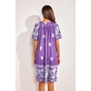 image:imageEkouaer Moo Moos for Women Floral Print House Dress with Pockets NightgownPurple