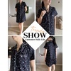 image:imageEkouaer Nightgowns for Women Button Down Night Gowns Short Sleeve SleepwearBlack Star