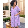 image:imageEkouaer Nightgowns for Women House Dress with Pockets Snap Front House CoatFloral Purple