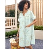 image:imageEkouaer Nightgowns for Women House Dress with Pockets Snap Front House CoatGreen Daisy