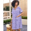 image:imageEkouaer Nightgowns for Women House Dress with Pockets Snap Front House CoatPurple Dots