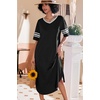 image:imageEkouaer Nightgowns for Women Long Nightgown Plus Size Moo Moos House DressBlack