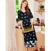 image:imageEkouaer Nightgowns for Women Long Nightgown Plus Size Moo Moos House DressBlack Butterfly