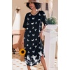 image:imageEkouaer Nightgowns for Women Long Nightgown Plus Size Moo Moos House DressBlack Butterfly