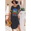 image:imageEkouaer Nightgowns for Women Long Nightgown Plus Size Moo Moos House DressBlack Forest