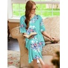 image:imageEkouaer Nightgowns for Women Long Nightgown Plus Size Moo Moos House DressBlue Floral