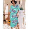 image:imageEkouaer Nightgowns for Women Long Nightgown Plus Size Moo Moos House DressBlue Floral