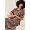 image:imageEkouaer Nightgowns for Women Long Nightgown Plus Size Moo Moos House DressBrown Leopard Print