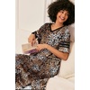 image:imageEkouaer Nightgowns for Women Long Nightgown Plus Size Moo Moos House DressBrown Leopard Print2