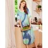 image:imageEkouaer Nightgowns for Women Long Nightgown Plus Size Moo Moos House DressGreen Tie Dye