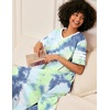 image:imageEkouaer Nightgowns for Women Long Nightgown Plus Size Moo Moos House DressGreen Tie Dye