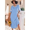 image:imageEkouaer Nightgowns for Women Long Nightgown Plus Size Moo Moos House DressLight Blue