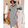 image:imageEkouaer Nightgowns for Women Long Nightgown Plus Size Moo Moos House DressLight Grey
