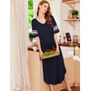 image:imageEkouaer Nightgowns for Women Long Nightgown Plus Size Moo Moos House DressNavy Blue
