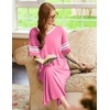 image:imageEkouaer Nightgowns for Women Long Nightgown Plus Size Moo Moos House DressPeach Pink