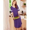 image:imageEkouaer Nightgowns for Women Long Nightgown Plus Size Moo Moos House DressPurple