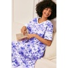 image:imageEkouaer Nightgowns for Women Long Nightgown Plus Size Moo Moos House DressPurple Watercolor Flowers