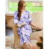 image:imageEkouaer Nightgowns for Women Long Nightgown Plus Size Moo Moos House DressPurple Watercolor Flowers