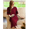 image:imageEkouaer Nightgowns for Women Long Nightgown Plus Size Moo Moos House DressWine Red