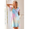 image:imageEkouaer Nightgowns for Women Short Sleeve Night Gown Comfy Sleep ShirtColorful Tiedye