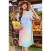 image:imageEkouaer Nightgowns for Women Short Sleeve Night Gown Comfy Sleep ShirtColorful Tiedye