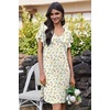 image:imageEkouaer Nightgowns for Women Short Sleeve Night Gown Comfy Sleep ShirtYellow Floral