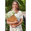 image:imageEkouaer Nightgowns for Women with Pockets Short Sleeve Henley SleepshirtsWhite Yellow Floral