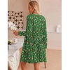 image:imageEkouaer Pajamas for Women Set 3 Piece Soft Waffle Knit Loungewear OutfitGreen Christmas Pattern