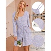 image:imageEkouaer Pajamas for Women Set 3 Piece Soft Waffle Knit Loungewear OutfitPurple Tie Dye