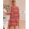 image:imageEkouaer Pajamas for Women Set 3 Piece Soft Waffle Knit Loungewear OutfitRed Christmas Pattern