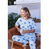 image:imageEkouaer Pajamas for Women Set Silky Satin 2 Piece Lounge Sets with PocketsBoho Elephant