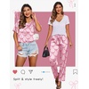 image:imageEkouaer Pajamas for Women Set Silky Satin 2 Piece Lounge Sets with PocketsBow
