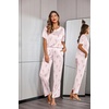image:imageEkouaer Pajamas for Women Set Silky Satin 2 Piece Lounge Sets with PocketsCoquette Rose Wine