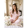 image:imageEkouaer Pajamas for Women Set Silky Satin 2 Piece Lounge Sets with PocketsCoquette Rose Wine