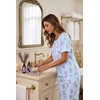 image:imageEkouaer Pajamas for Women Set Silky Satin 2 Piece Lounge Sets with PocketsLavender Flower