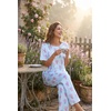 image:imageEkouaer Pajamas for Women Set Silky Satin 2 Piece Lounge Sets with PocketsLavender Flower