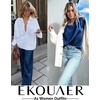 image:imageEkouaer Pajamas for Women Set Silky Satin 2 Piece Lounge Sets with PocketsNavy Blue