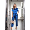 image:imageEkouaer Pajamas for Women Set Silky Satin 2 Piece Lounge Sets with PocketsRoyal Blue